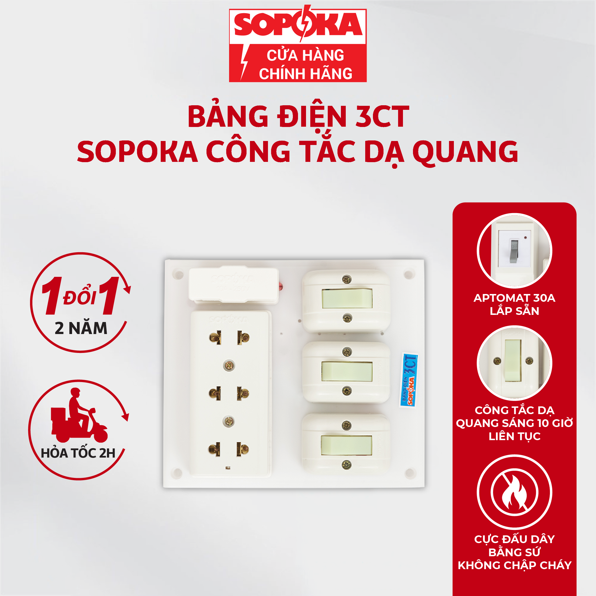 Cách đấu ổ cắm điện Sopoka một cách đơn giản và an toàn