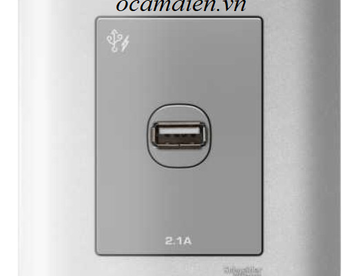 Giới thiệu Ổ cắm điện dòng Zencelo ổ cắm sạc USB đơn 2.1A Schneider – Sự lựa chọn thông minh cho hệ thống điện trong nhà